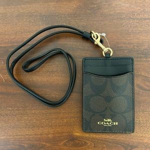 Coach Lanyard ID Holder